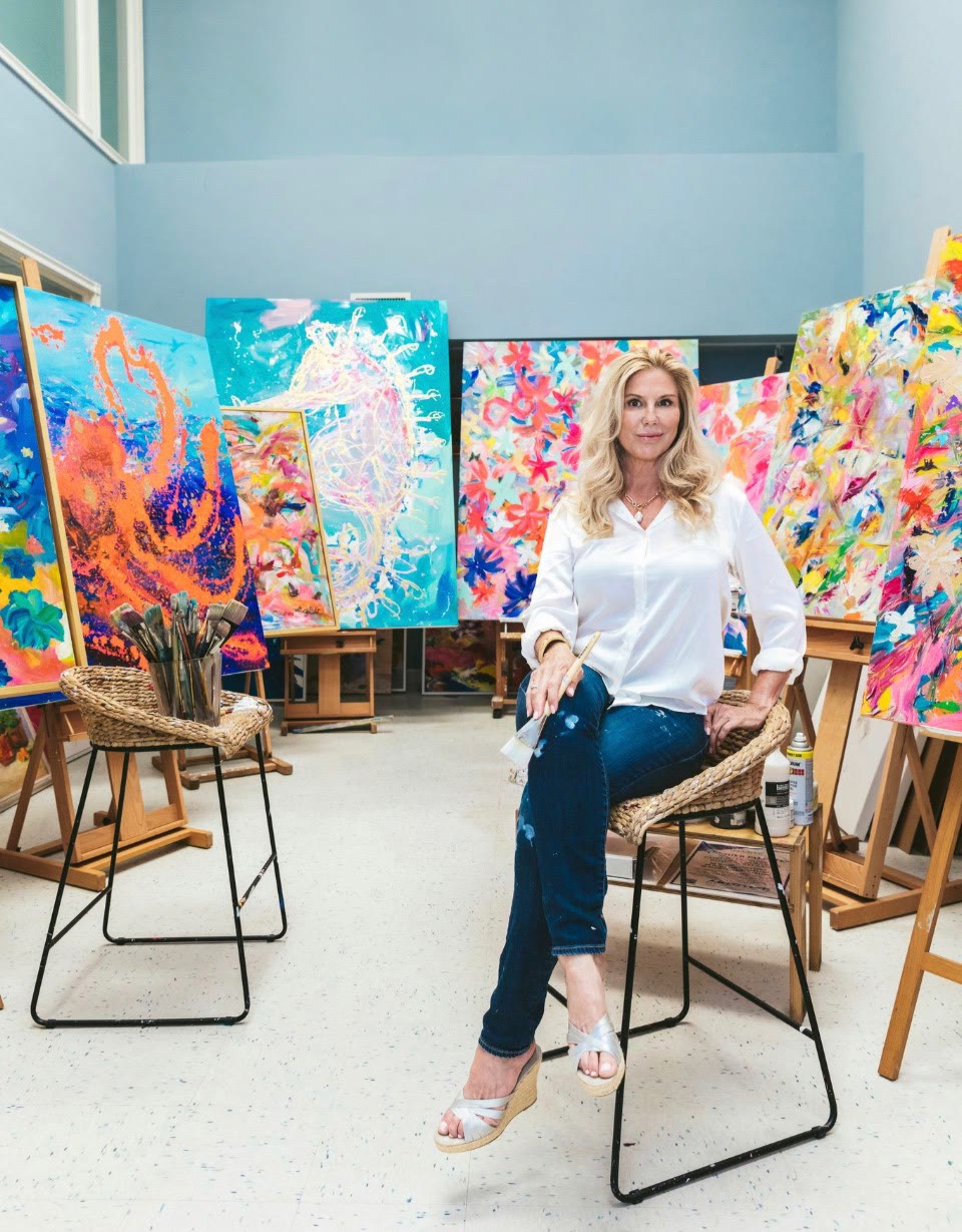 Carol Calicchio in her studio